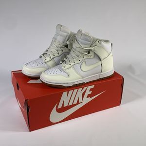 Nike Dunk High Sail Gum White Leather 6.5 W Women's Shoes Sneakers DD1869-109